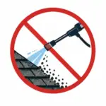 No pressure washing roofs